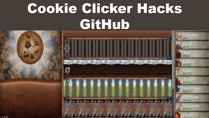 Cookie Clicker Hacks GitHub: 100% Cookie Clicker Hack
