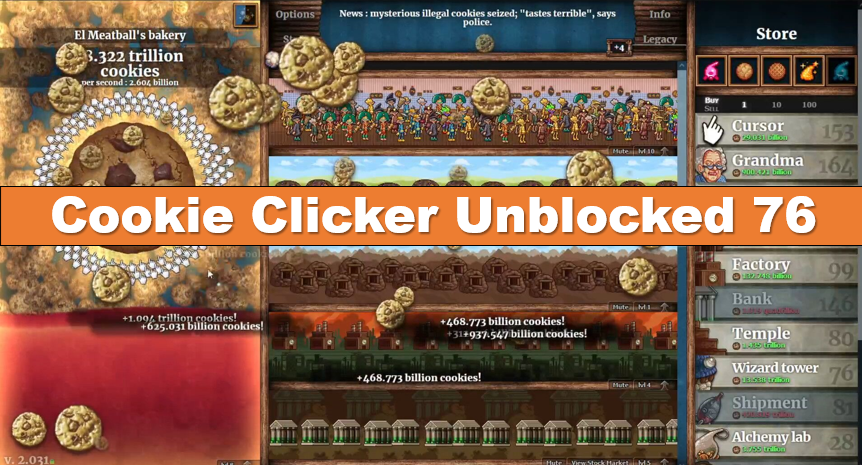 Cookie Clicker Unblocked 76: Play 100% Free Online Game